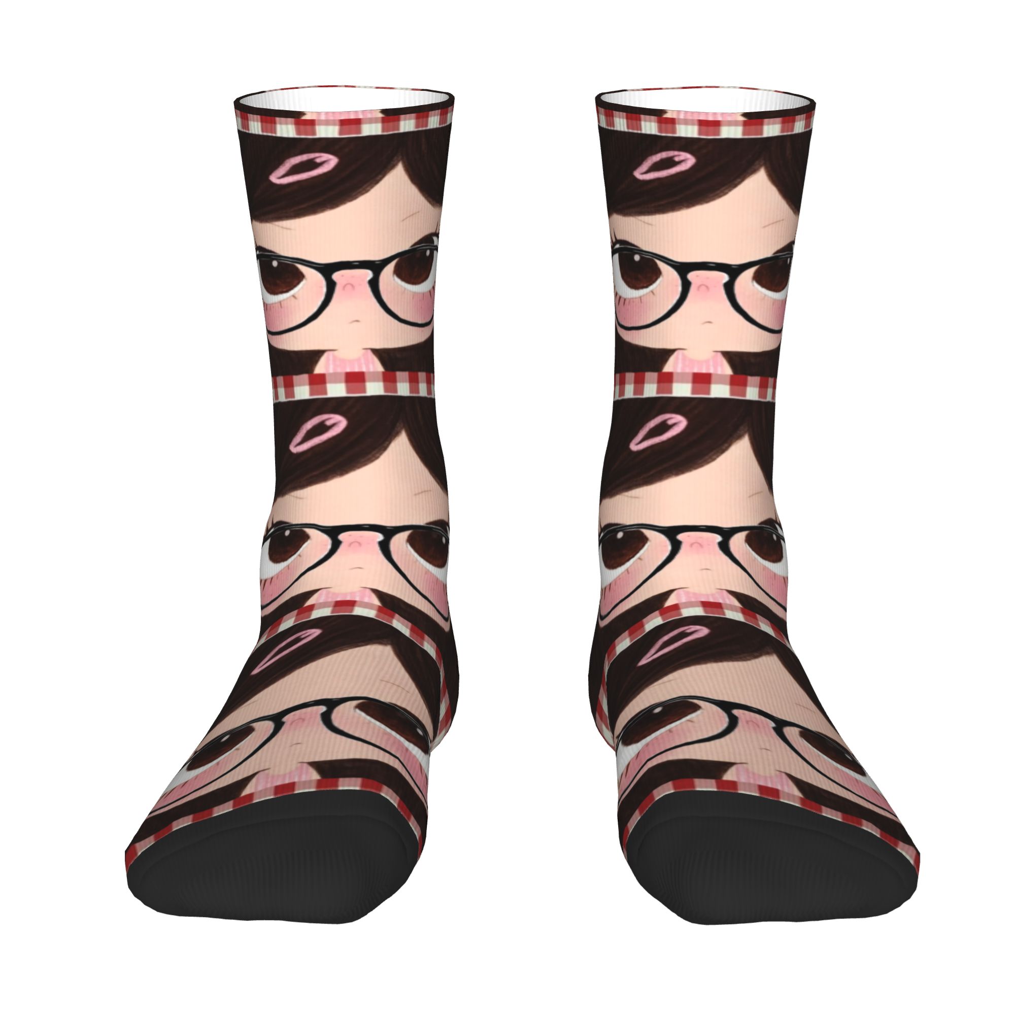 Dress Sock Men - جوارب كوميدية مخصصة بتصميم فتاة ذات