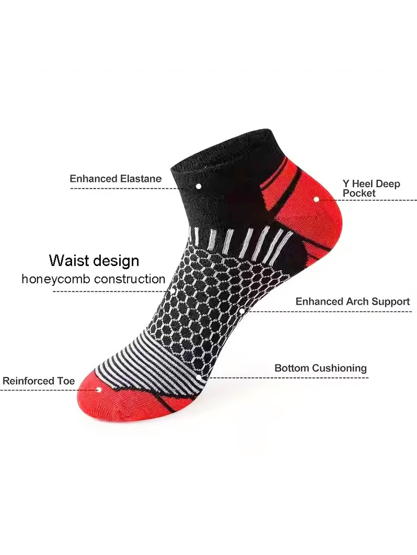 24 زوجًا من جوارب الكاحل الرجا - مراجعة Ankle Sock Low Cut وسعره