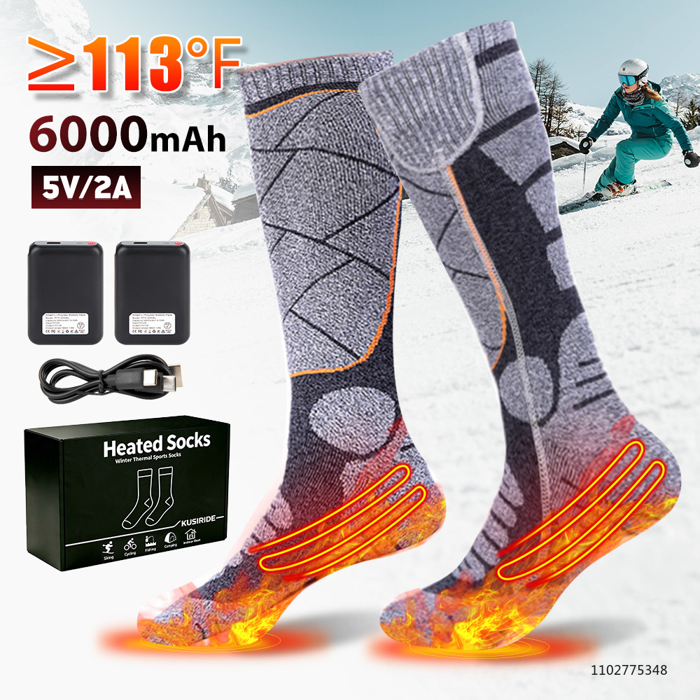 جوارب جديدة قابلة للشحن بسعة 6 - مراجعة Thermal Sock Winter وسعره