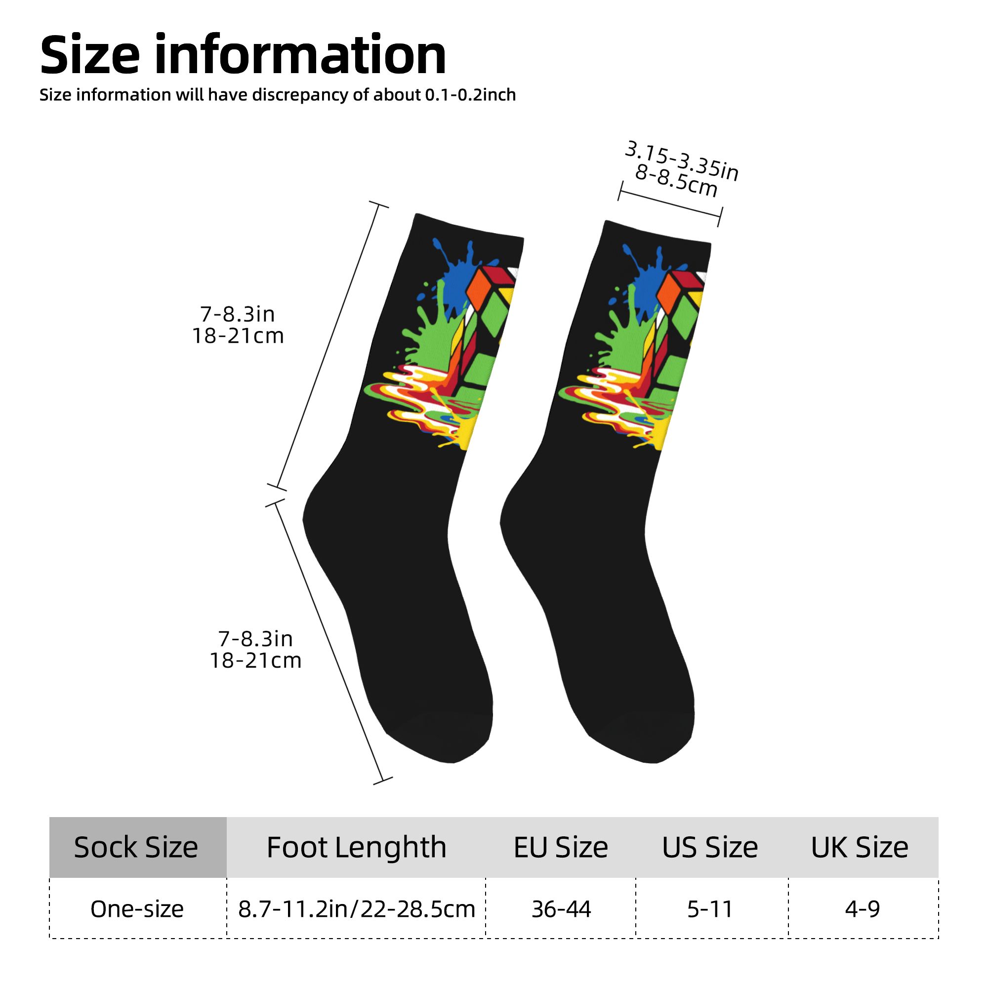 جوارب مخصصة بتصميم مكعب روبيك  - مراجعة Dress Sock Men وسعره