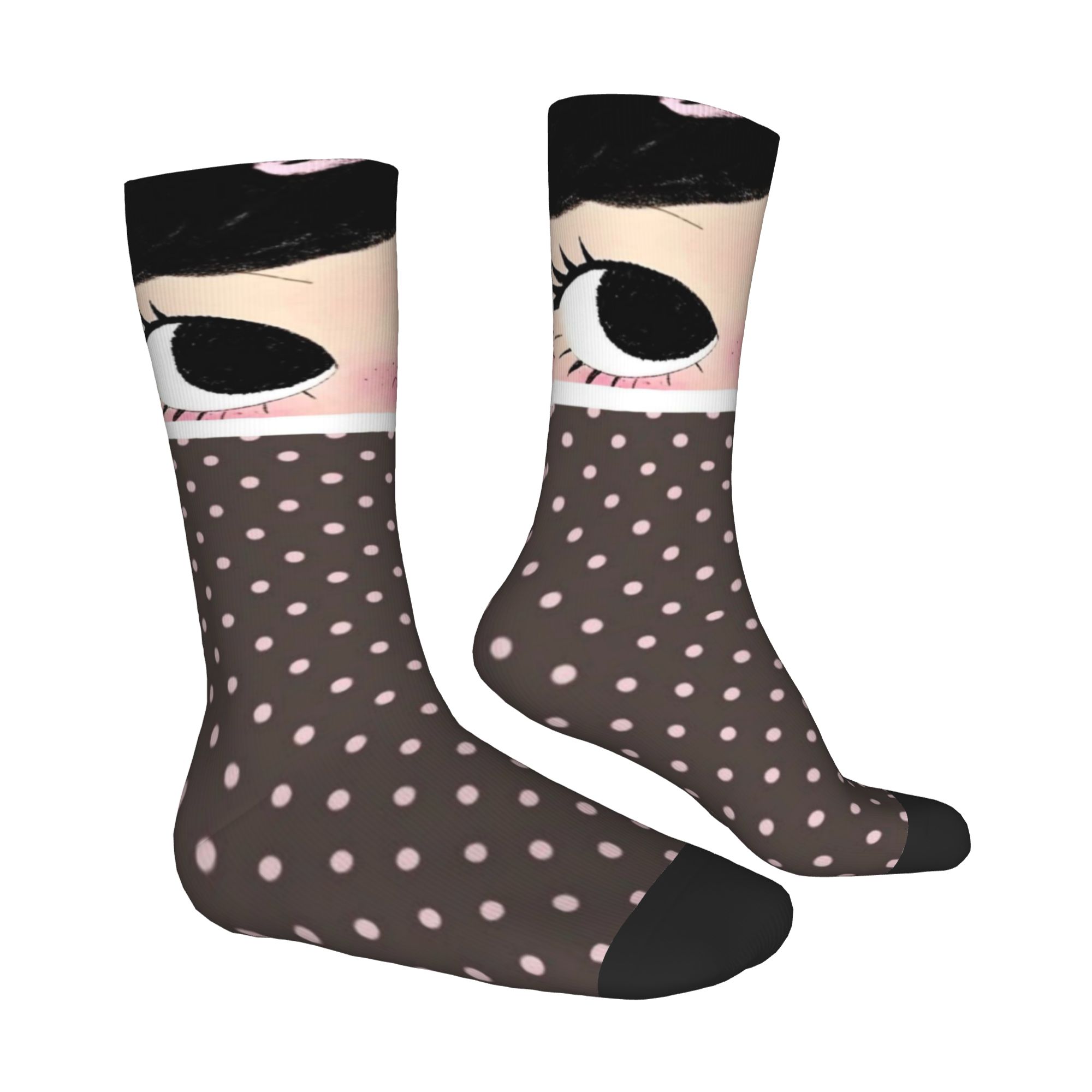 جوارب مخصصة بتصميم فتاة ذات عي - مراجعة Dress Sock Men وسعره
